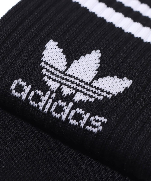adidas(アディダス)の「adidas MID CUT CRW SCK / アディダス ミッド カット クルー ソックス(ソックス/靴下・メンズ・ブラック・S/M/L)」の4枚目の写真