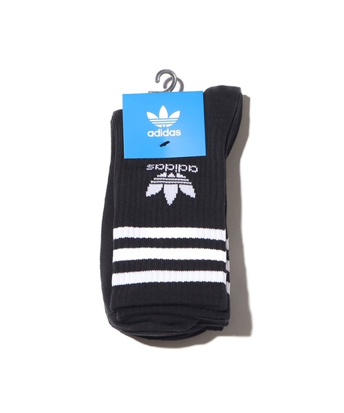 adidas(アディダス)の「adidas MID CUT CRW SCK / アディダス ミッド カット クルー ソックス(ソックス/靴下・メンズ・ブラック・S/M/L)」の8枚目の写真