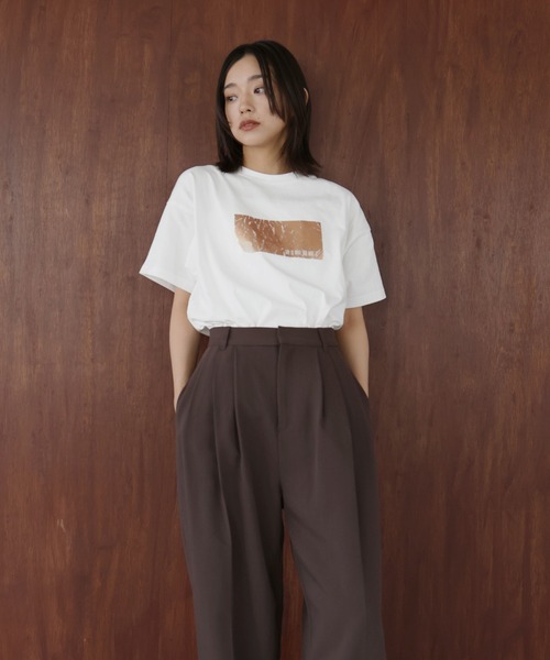 hellam(へラム)の「【入荷禁止】シルバーヴィンテージプリントTシャツ(Tシャツ/カットソー・レディース・ブラック/オフホワイト/ホワイト/チャコール/グレー/ホワイト×ブルー/ホワイト×ブラック/ホワイト×ピンク・FREE)」の11枚目の写真