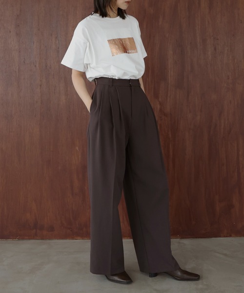 hellam(へラム)の「【入荷禁止】シルバーヴィンテージプリントTシャツ(Tシャツ/カットソー・レディース・ブラック/オフホワイト/ホワイト/チャコール/グレー/ホワイト×ブルー/ホワイト×ブラック/ホワイト×ピンク・FREE)」の12枚目の写真