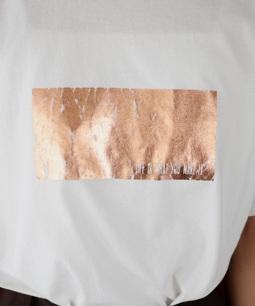 hellam(へラム)の「【入荷禁止】シルバーヴィンテージプリントTシャツ(Tシャツ/カットソー・レディース・ブラック/オフホワイト/ホワイト/チャコール/グレー/ホワイト×ブルー/ホワイト×ブラック/ホワイト×ピンク・FREE)」の16枚目の写真