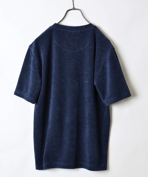 SHIPS JET BLUE(シップスジェットブルー)の「SHIPS JET BLUE (シップス ジェットブルー): イズミールパイル ボーダー ポケットTシャツ■(Tシャツ/カットソー・メンズ・ネイビー/ブルー/ナチュラル/グレー・LARGE/SMALL/MEDIUM)」の9枚目の写真