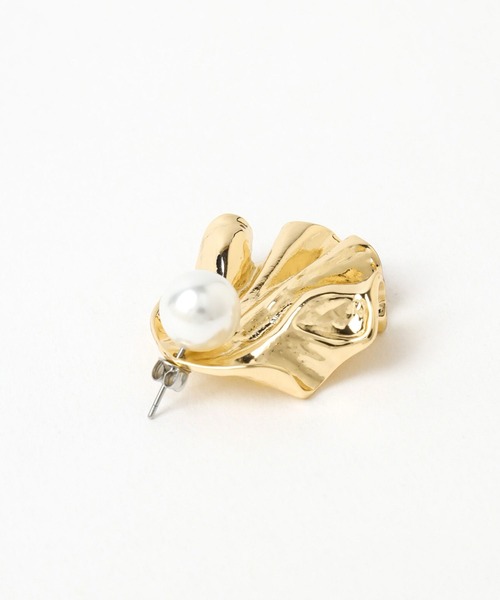 Andemiu(アンデミュウ)の「ウエーブパール2WAYピアス972253(ピアス(両耳用)・レディース・シルバー/ゴールド・FREE)」の11枚目の写真