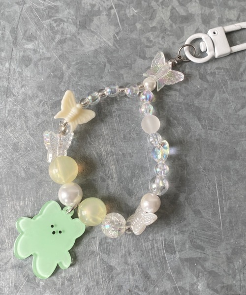 Y2K SYNAPSE FACTORY（ワイツーケー シナプスファクトリー）の「Butterfly Bead Strap Keychain