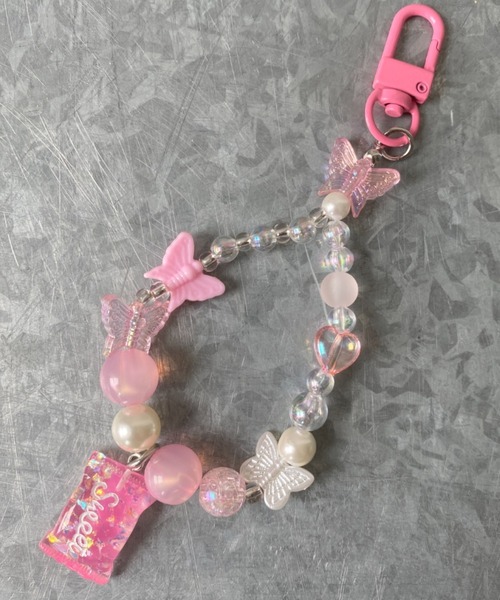 Y2K SYNAPSE FACTORY（ワイツーケー シナプスファクトリー）の「Butterfly Bead Strap Keychain