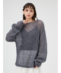 FRAY I.D | セミシアーモヘヤニットトップス(ニット/セーター)