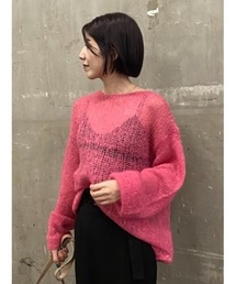 FRAY ID ニットフーディー ピンク FRAY ID ニットフーディー ピンク