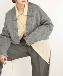 KBF | カーブスリーブジャガードジャケット(その他アウター)