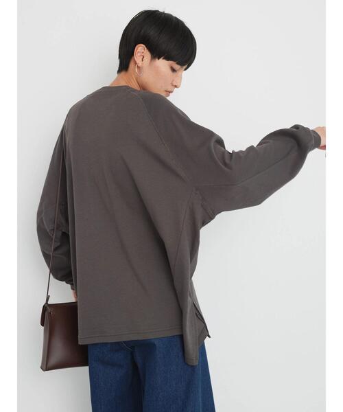 AMERICAN HOLIC（アメリカンホリック）の「ラグランBIGラウンドチュニック（チュニック・レディース・サックスブルー/チャコールグレー/オフホワイト・L/M）」の11枚目の写真