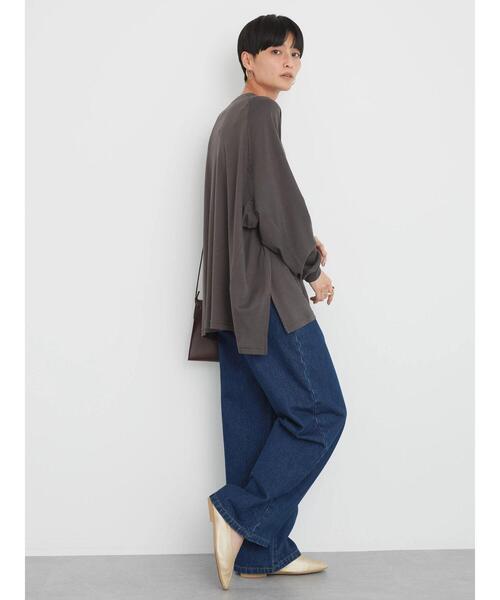 AMERICAN HOLIC（アメリカンホリック）の「ラグランBIGラウンドチュニック（チュニック・レディース・サックスブルー/チャコールグレー/オフホワイト・L/M）」の13枚目の写真