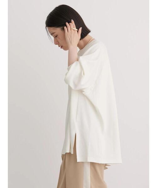 AMERICAN HOLIC（アメリカンホリック）の「ラグランBIGラウンドチュニック（チュニック・レディース・サックスブルー/チャコールグレー/オフホワイト・L/M）」の16枚目の写真