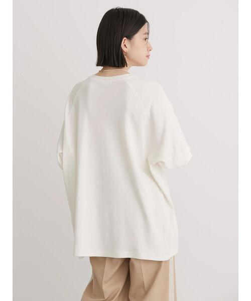 AMERICAN HOLIC（アメリカンホリック）の「ラグランBIGラウンドチュニック（チュニック・レディース・サックスブルー/チャコールグレー/オフホワイト・L/M）」の18枚目の写真