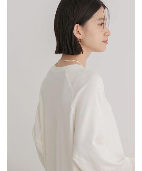 AMERICAN HOLIC（アメリカンホリック）の「ラグランBIGラウンドチュニック（チュニック・レディース・サックスブルー/チャコールグレー/オフホワイト・L/M）」の5枚目の写真