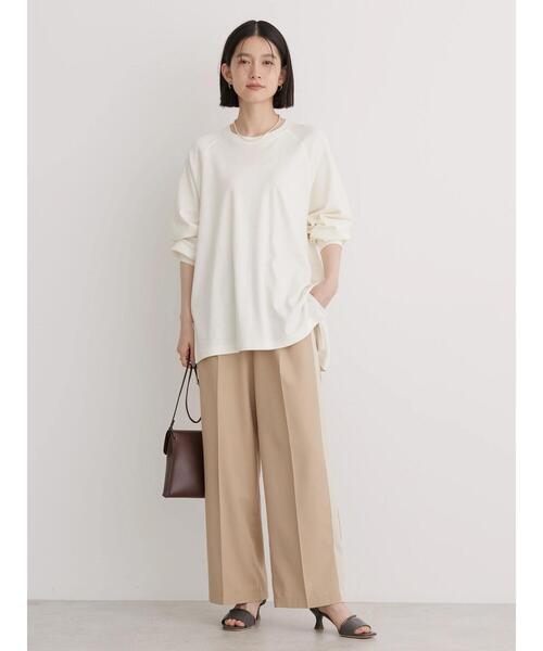 AMERICAN HOLIC（アメリカンホリック）の「ラグランBIGラウンドチュニック（チュニック・レディース・サックスブルー/チャコールグレー/オフホワイト・L/M）」の6枚目の写真