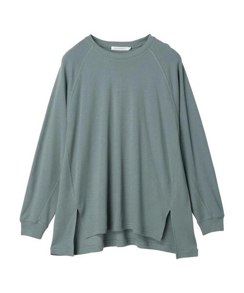 AMERICAN HOLIC（アメリカンホリック）の「ラグランBIGラウンドチュニック（チュニック・レディース・サックスブルー/チャコールグレー/オフホワイト・L/M）」の22枚目の写真