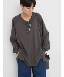 ラグランBIGラウンドチュニック