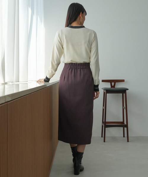 TRUDEA(トルディア)の「ハーフジップタイトスカート(スカート・レディース・パープル/チャコールグレー/ブラウン・MEDIUM/SMALL/LARGE)」の6枚目の写真