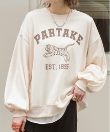 タイガープリント 裏毛プルオーバー
