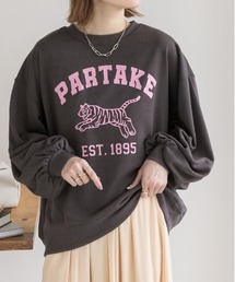 タイガープリント 裏毛プルオーバー