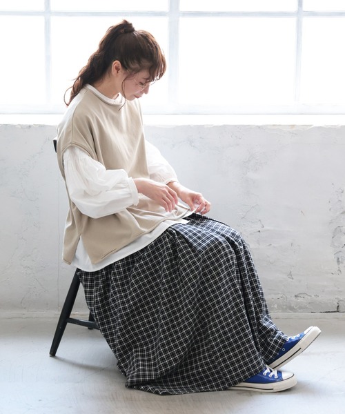 soulberry（ソウルベリー）の「あたりまえベスト（ベスト・レディース・グレイッシュベージュ/ブラック・4L/L/3L/LL/M/5L）」の3枚目の写真