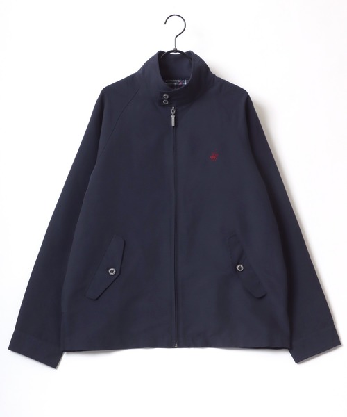 BEVERLY HILLS POLO CLUB(ビバリーヒルズポロクラブ)の「BEVERLY HILLS POLO CLUB/ビバリーヒルズポロクラブ Harrington Jacket/撥水 ロゴ ワンポイント刺繍 ハリントンジャケット/スイングトップ/ブルゾン/レディース メンズ(ブルゾン・メンズ・ネイビー/マスタード/グリーン・L/LL/M)」の5枚目の写真