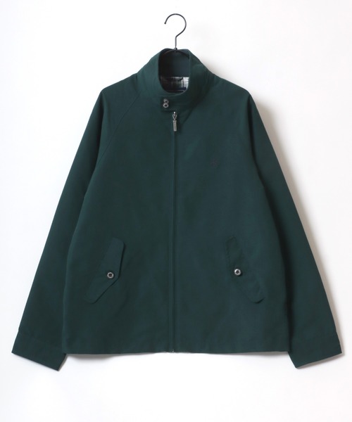 BEVERLY HILLS POLO CLUB(ビバリーヒルズポロクラブ)の「BEVERLY HILLS POLO CLUB/ビバリーヒルズポロクラブ Harrington Jacket/撥水 ロゴ ワンポイント刺繍 ハリントンジャケット/スイングトップ/ブルゾン/レディース メンズ(ブルゾン・メンズ・ネイビー/マスタード/グリーン・L/LL/M)」の4枚目の写真