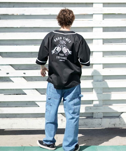 Dickies（ディッキーズ）の「Dickies/ディッキーズ パンツ デニム ムラサキスポーツ別注 ワイドパンツ 80233100（デニムパンツ・メンズ・インディゴブルー/ブラック・M/L/S）」の8枚目の写真