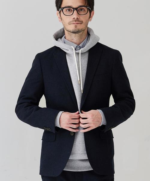 green label relaxing（グリーンレーベルリラクシング）の「□H/SPUN NT 2B ジャケット（テーラードジャケット・メンズ・ダークグレー/ダークグリーン/ネイビー・LARGE/SMALL/X-LARGE/X-SMALL/XX-LARGE/MEDIUM）」の3枚目の写真