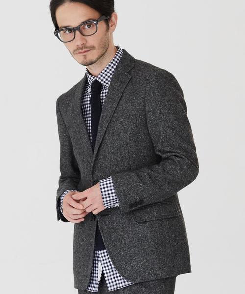 green label relaxing（グリーンレーベルリラクシング）の「□H/SPUN NT 2B ジャケット（テーラードジャケット・メンズ・ダークグレー/ダークグリーン/ネイビー・LARGE/SMALL/X-LARGE/X-SMALL/XX-LARGE/MEDIUM）」の2枚目の写真