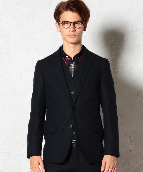 green label relaxing（グリーンレーベルリラクシング）の「□H/SPUN NT 2B ジャケット（テーラードジャケット・メンズ・ダークグレー/ダークグリーン/ネイビー・LARGE/SMALL/X-LARGE/X-SMALL/XX-LARGE/MEDIUM）」の5枚目の写真