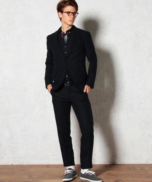 green label relaxing（グリーンレーベルリラクシング）の「□H/SPUN NT 2B ジャケット（テーラードジャケット・メンズ・ダークグレー/ダークグリーン/ネイビー・LARGE/SMALL/X-LARGE/X-SMALL/XX-LARGE/MEDIUM）」の7枚目の写真