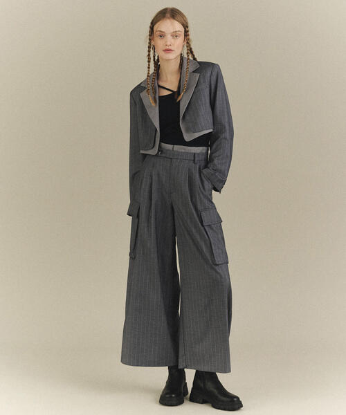 FREE'S MART（フリーズマート）の「◆＜コレクション＞ウエストレイヤードワイドパンツ（スラックス・レディース・グレー系その他・SMALL/MEDIUM）」の16枚目の写真