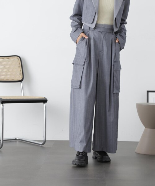 FREE'S MART（フリーズマート）の「◆＜コレクション＞ウエストレイヤードワイドパンツ（スラックス・レディース・グレー系その他・SMALL/MEDIUM）」の18枚目の写真