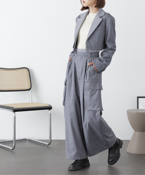 FREE'S MART（フリーズマート）の「◆＜コレクション＞ウエストレイヤードワイドパンツ（スラックス・レディース・グレー系その他・SMALL/MEDIUM）」の7枚目の写真