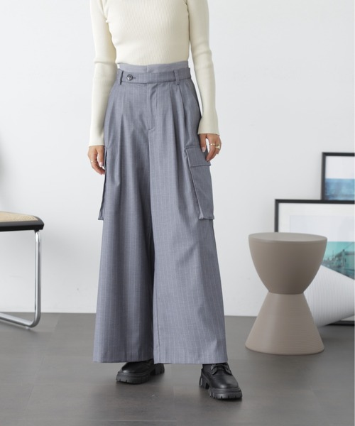 FREE'S MART（フリーズマート）の「◆＜コレクション＞ウエストレイヤードワイドパンツ（スラックス・レディース・グレー系その他・SMALL/MEDIUM）」の10枚目の写真