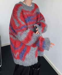 MGV | ストリートグラデーションモヘアライクニット(ニット/セーター)