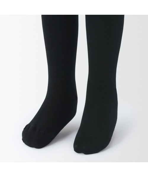 無印良品(ムジルシリョウヒン)の「足なり直角 かかとに合う タイツ(キッズ)(タイツ/ストッキング・キッズ・ブラック/チャコールグレー/ブラウン系3・140/150/130/120/110)」の7枚目の写真