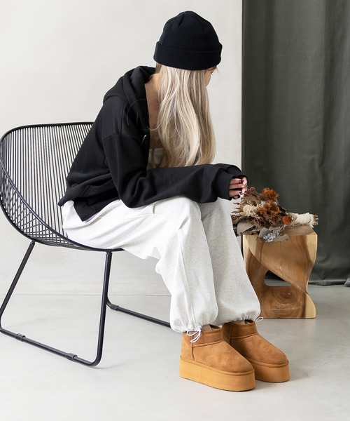 セール】厚底ムートンブーツ（ブーツ）｜attagirl（アタガール）の