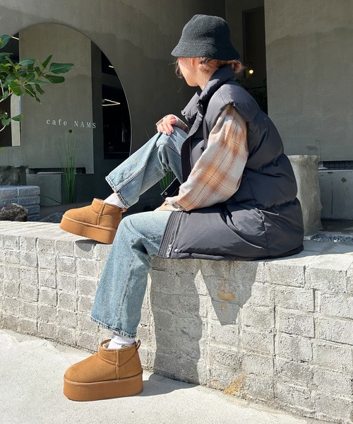 セール】厚底ムートンブーツ（ブーツ）｜attagirl（アタガール）の  