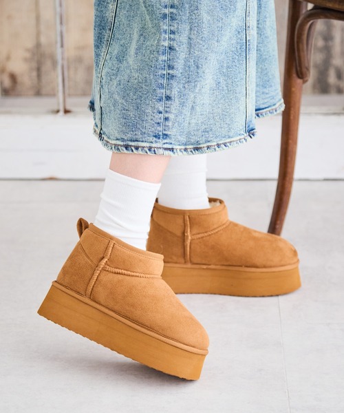 attagirl（アタガール）の「厚底ムートンブーツ（ブーツ）」 - WEAR