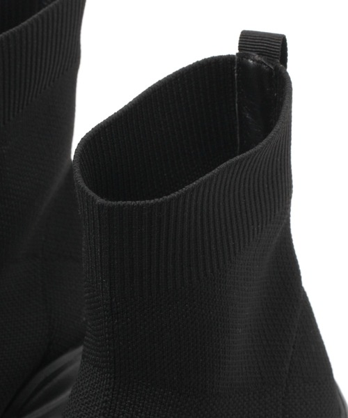 LEPSIM（レプシィム）の「【WEB限定】ニットスニーカーブーツ　989049（ブーツ・レディース・アイボリー/ブラック/ブラック×ホワイト・LARGE/MEDIUM/SMALL）」の9枚目の写真