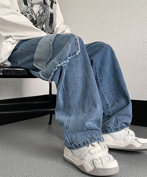 ROOPTOKYO（ループトウキョウ）の「▲デニムカーゴパンツ（デニムパンツ・メンズ・ブルー/ブラック・L/XL/2XL）」の9枚目の写真