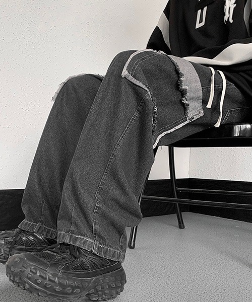 ROOPTOKYO（ループトウキョウ）の「▲デニムカーゴパンツ（デニムパンツ・メンズ・ブルー/ブラック・L/XL/2XL）」の8枚目の写真