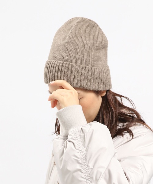 GLOBAL WORK Smile Seed Store（グローバルワーク スマイルシードストア）の「ニットキャップ/970452（ニットキャップ/ビーニー・レディース・ブラック/ライトブラウン/チャコール/グレイッシュベージュ・FREE）」の4枚目の写真