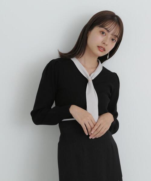 PROPORTION BODY DRESSING(プロポーションボディドレッシング)の「2WAYリングニット / 1214170004(ニット/セーター・レディース・ライトグリーン/グレー/ブラック/ピンク・MEDIUM/SMALL)」の1枚目の写真