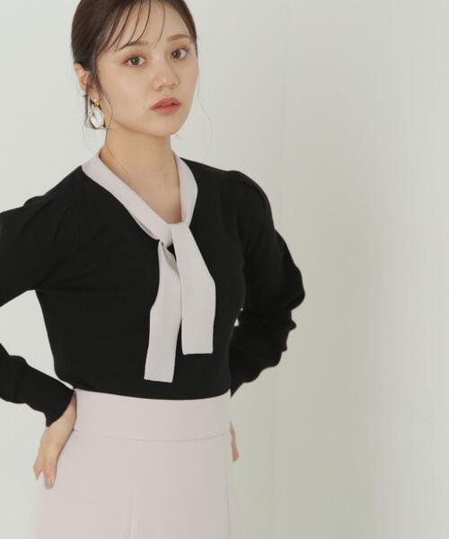 PROPORTION BODY DRESSING(プロポーションボディドレッシング)の「2WAYリングニット / 1214170004(ニット/セーター・レディース・ライトグリーン/グレー/ブラック/ピンク・MEDIUM/SMALL)」の10枚目の写真