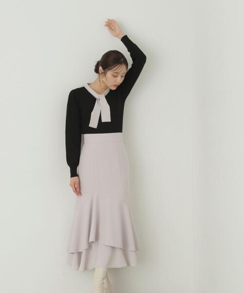 PROPORTION BODY DRESSING(プロポーションボディドレッシング)の「2WAYリングニット / 1214170004(ニット/セーター・レディース・ライトグリーン/グレー/ブラック/ピンク・MEDIUM/SMALL)」の11枚目の写真