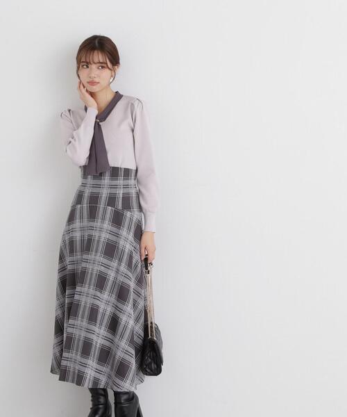 PROPORTION BODY DRESSING(プロポーションボディドレッシング)の「2WAYリングニット / 1214170004(ニット/セーター・レディース・ライトグリーン/グレー/ブラック/ピンク・MEDIUM/SMALL)」の20枚目の写真