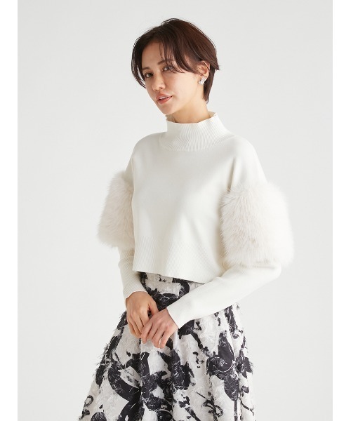 セルフォード　袖ファー　ニットプルオーバー ファーニットプルオーバー | セルフォード(CELFORD) | マルイウェブ