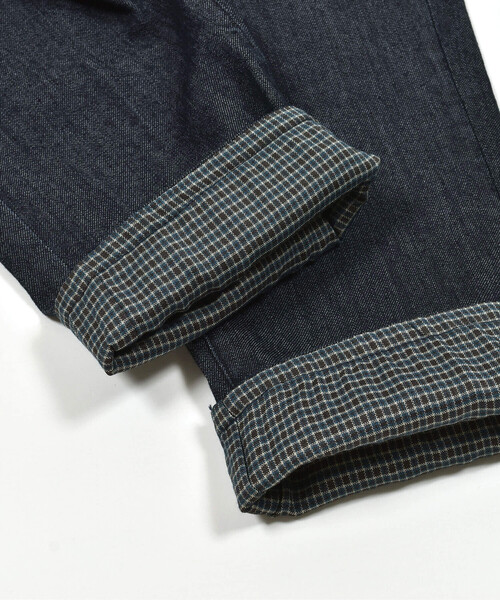 SLAP SLIP（スラップスリップ）の「【宮城舞さん×SLAPSLIP】デニムツイルストレッチサロペット(80~120cm)（つなぎ/オールインワン・キッズ・ネイビー/ベージュ・100cm/110cm/80ｃｍ/90cm/120cm）」の12枚目の写真